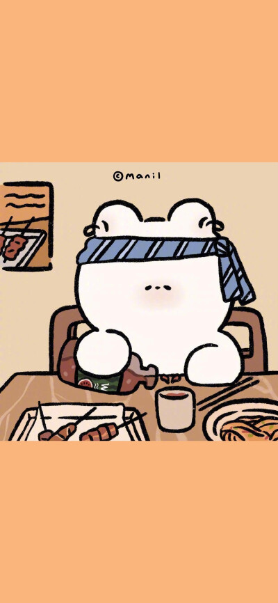 小熊炼乳可爱手绘卡通壁纸 cr:manil