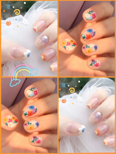 美甲夏季小清新