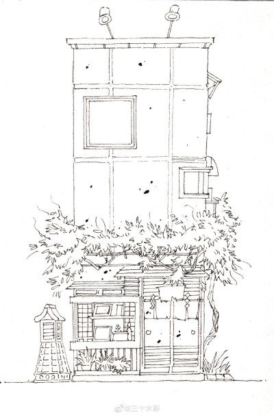 线稿 上色 水彩
