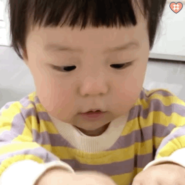 萌娃丸子妹表情包动图