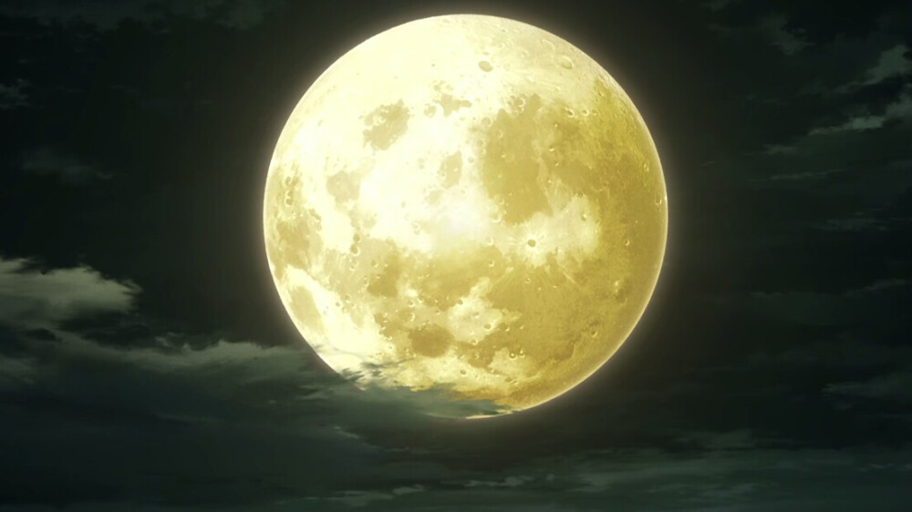 二次元月亮唯美图片