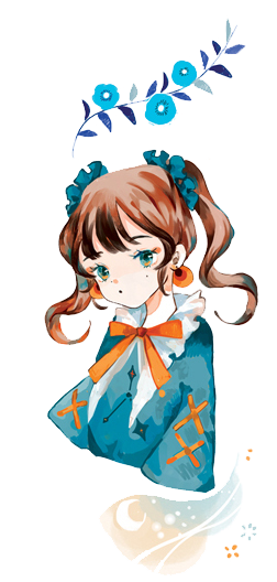 png复古少女 手帐免扣素材人物