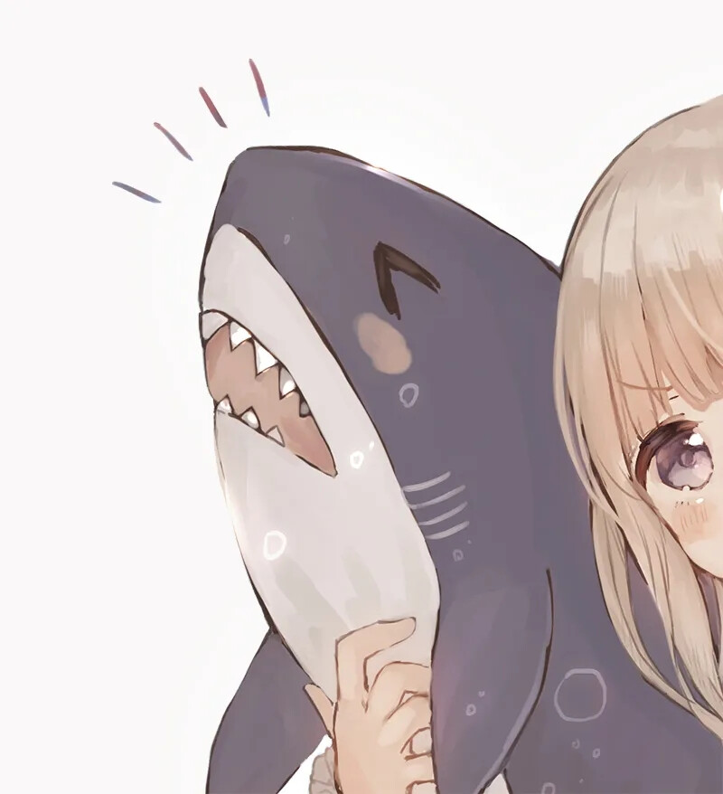 二次元鲨鱼少女情头图片