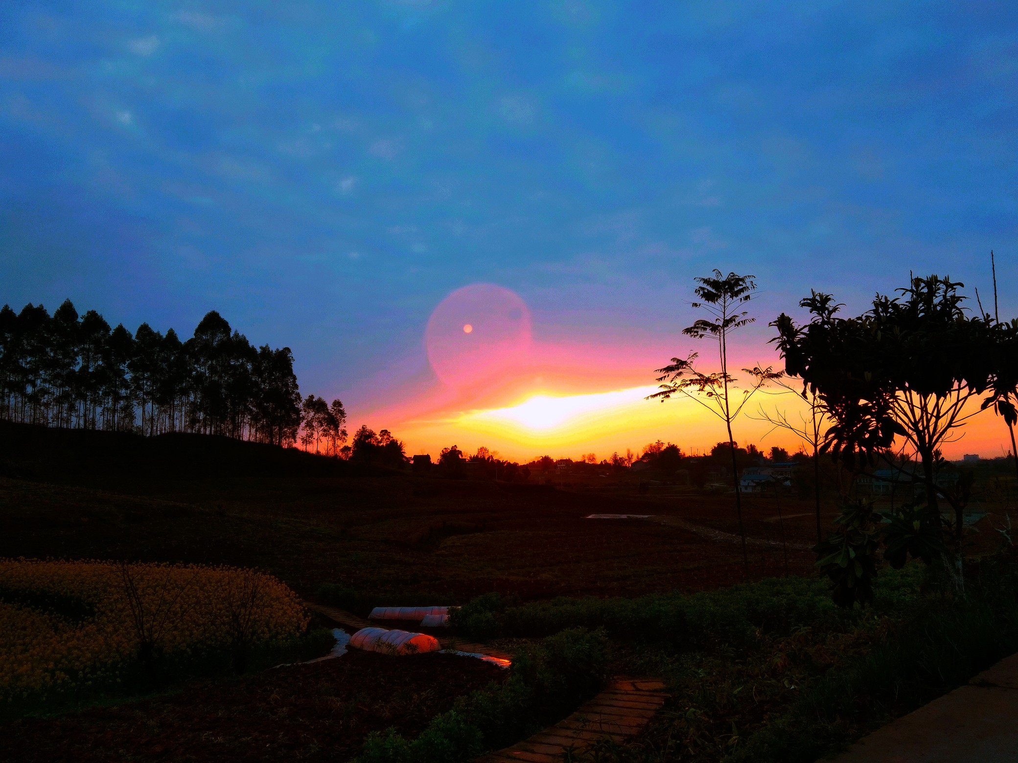 夕阳西下