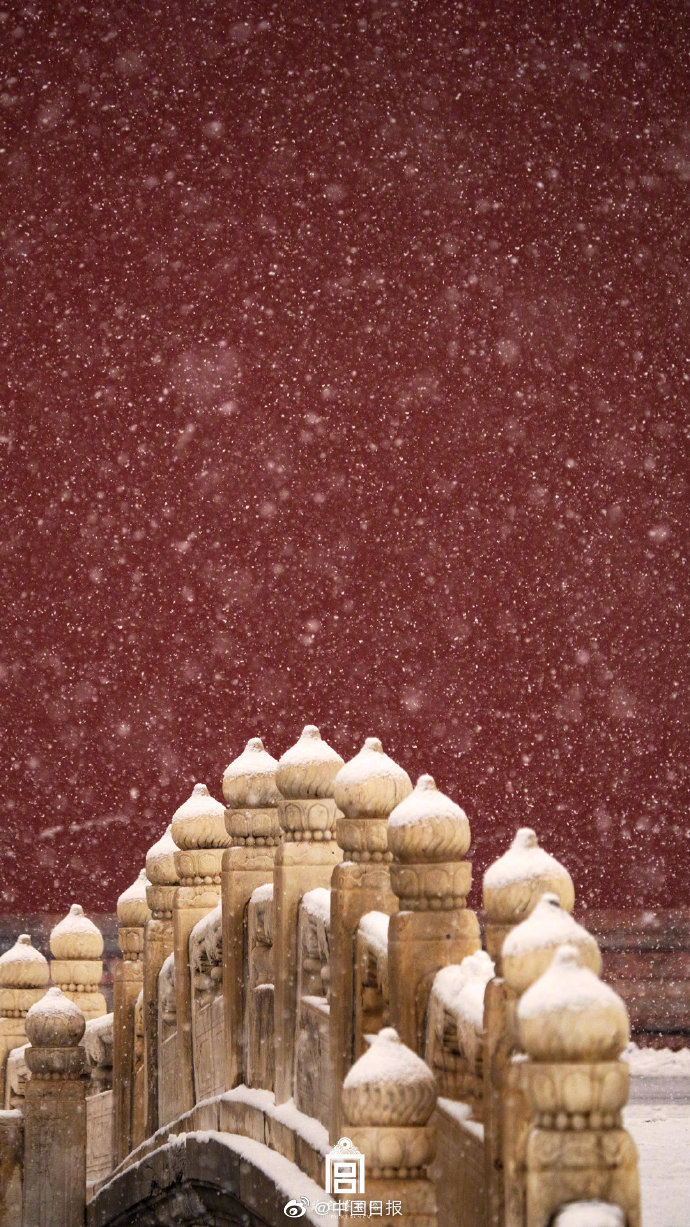 北京故宫雪景