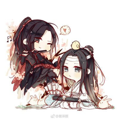 q版线稿魔道祖师