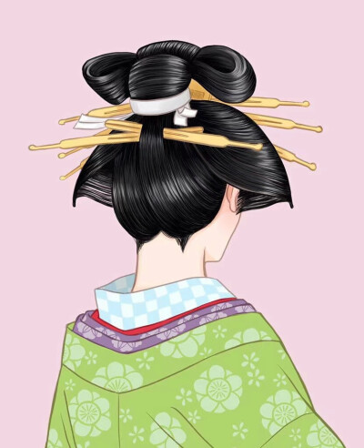 日本女性发髻