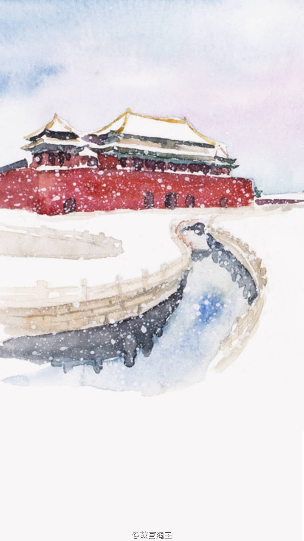 古风 故宫 胶带纸 扇子 窗格 故宫的雪