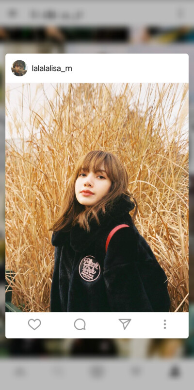 blackpink人间芭比 lisa ins壁纸图片