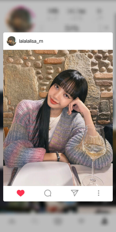 blackpink人间芭比 lisa ins 壁纸图片