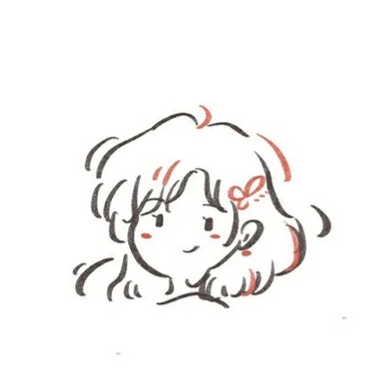简笔画女头