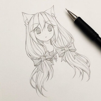 黑白卡通动漫人物