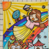 海底世界 鲨鱼 美人鱼 儿童画