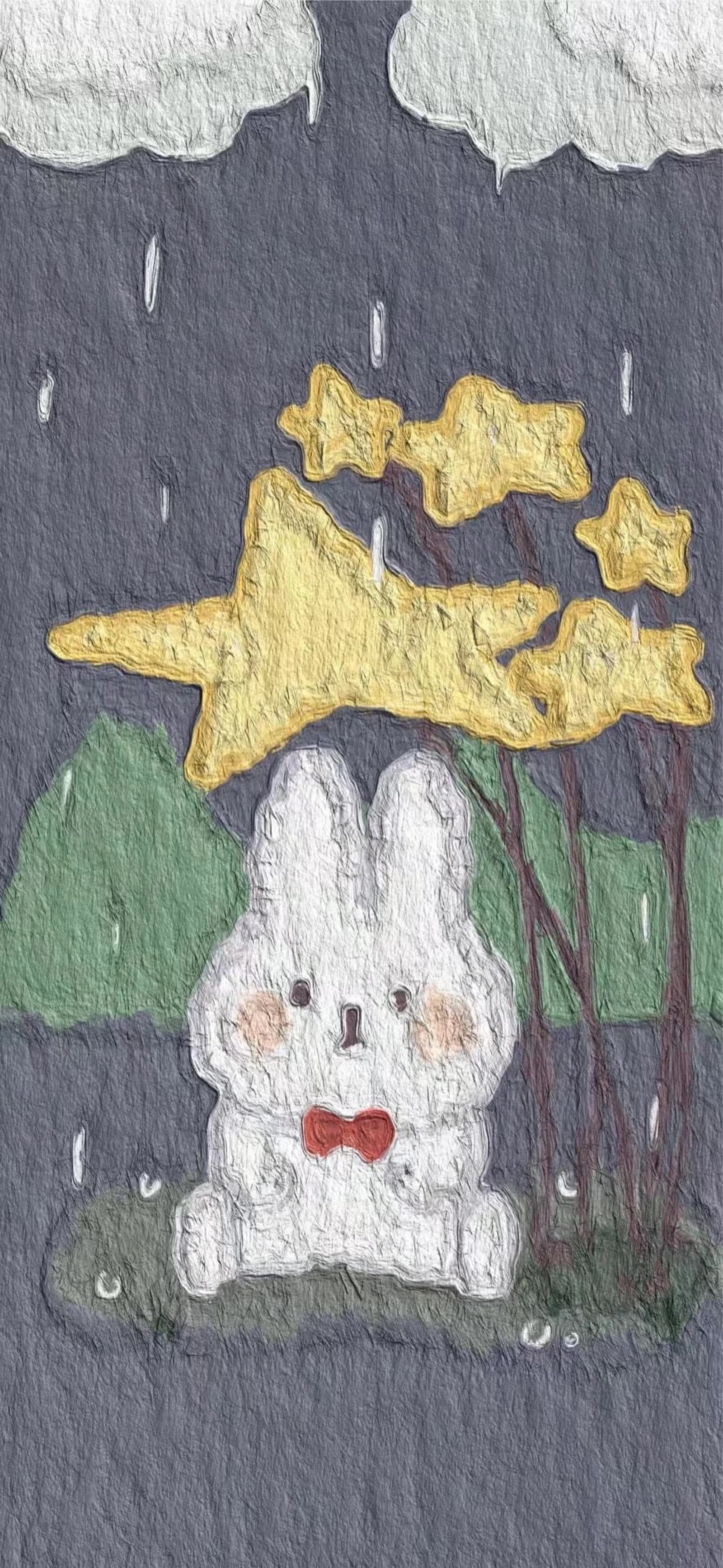 手机壁纸 油画 可爱