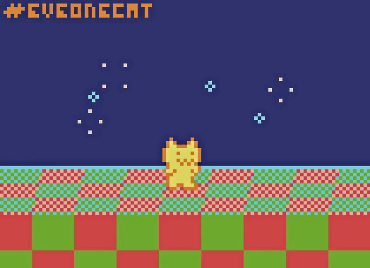 eveonecat 像素猫 gif动图沙雕可爱猫猫表情包