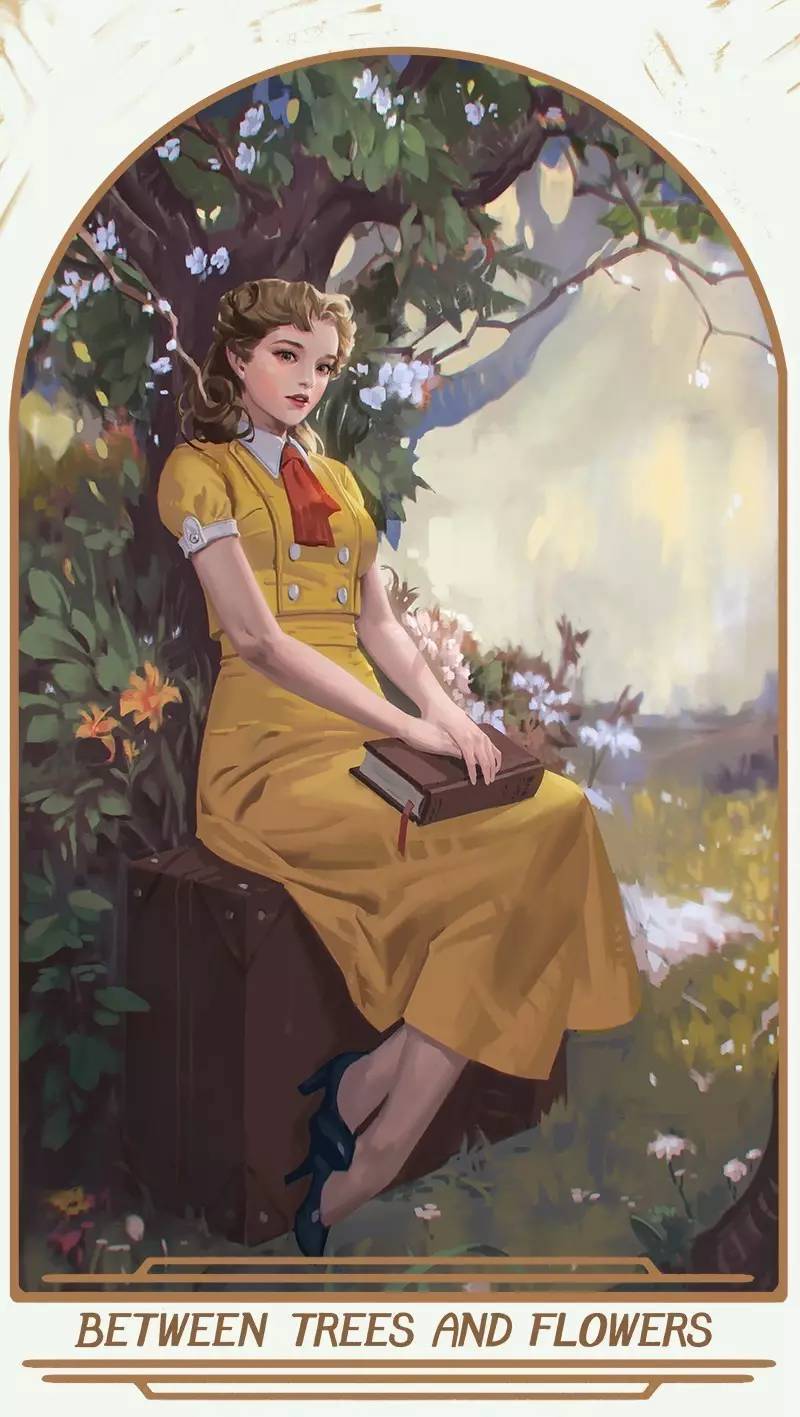 插画师kim han seul擅长复古韵味风格的人物绘画