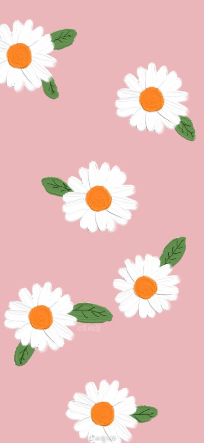 油画质感壁纸artset 高清壁纸 可爱简约 纯色壁纸插画手绘转载:wb菜啊