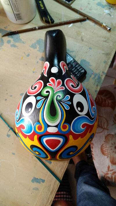 马勺脸谱儿童画