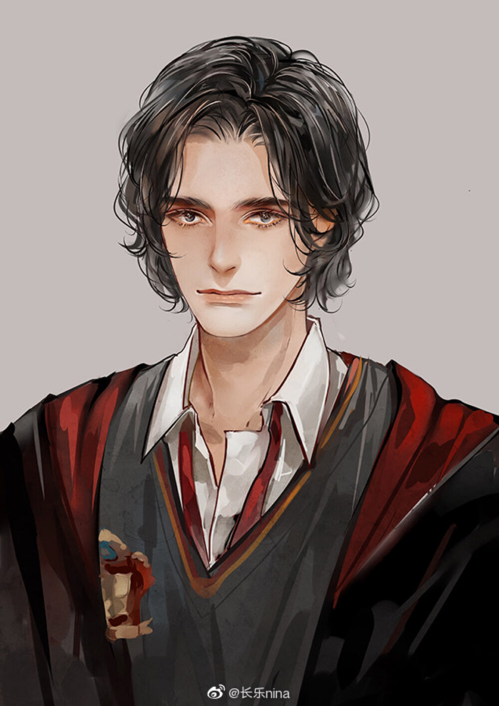 哈利波特人物漫画,出自微博:长乐nina,原图.后续会挑好看的做成壁纸