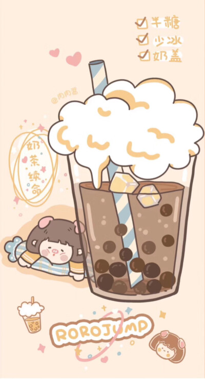 今日壁纸|分享卡通图案的壁纸真的好可爱呀需要的姐妹抱走吧