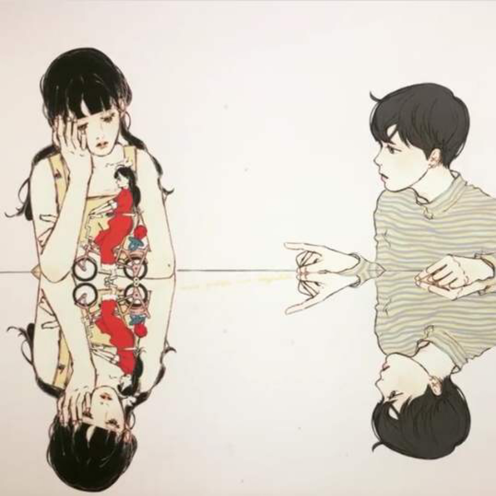 韩国插画师salgoo情头图片