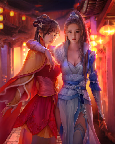 古风3d女