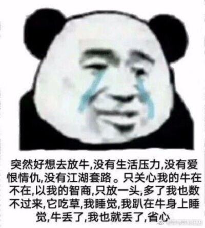 表情包 想去放牛