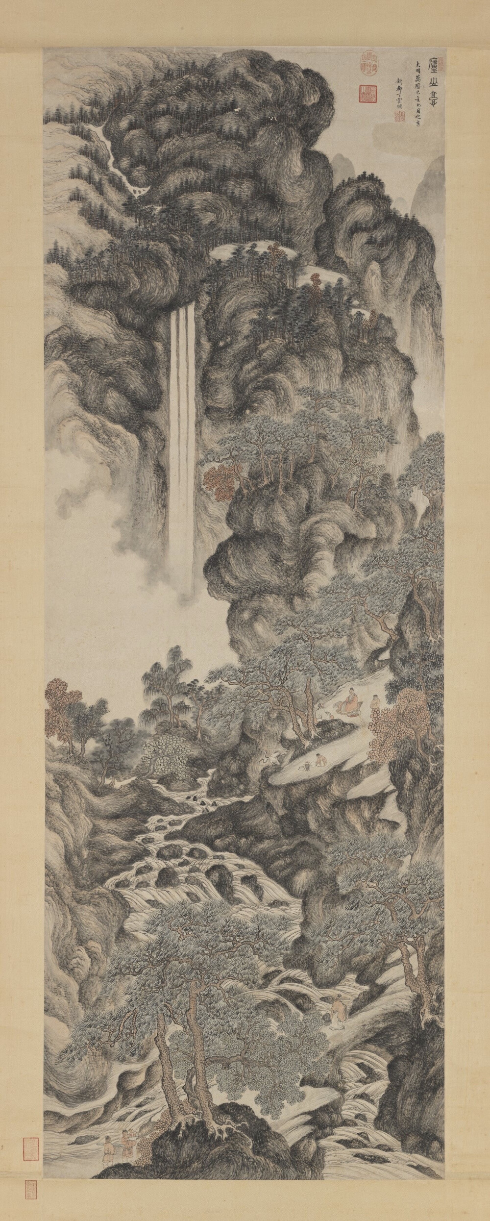 明丁云鹏庐山高图