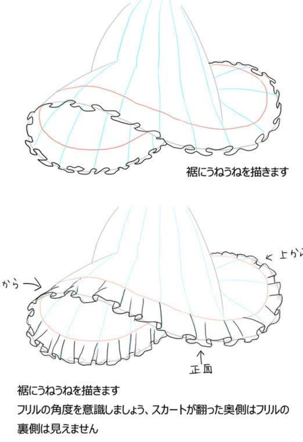 拖地长裙画法图片