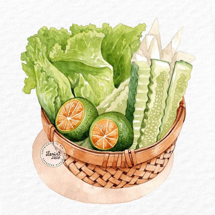 美食素材_水彩小画by_lerin