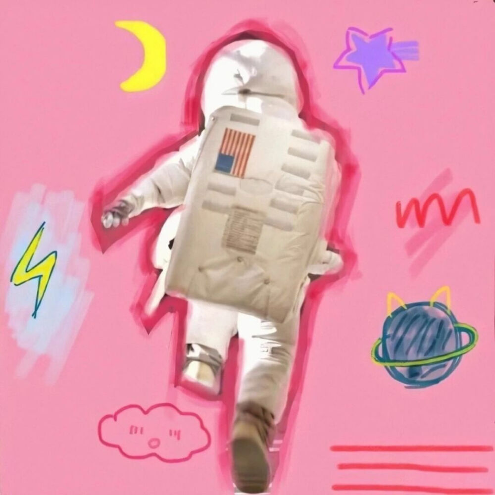 粉色宇航员头像图片