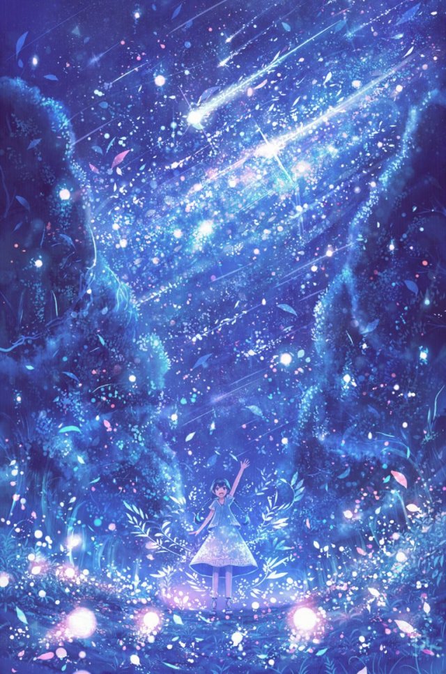 分享一组布灵布灵的插画,感觉看到了魔法世界的奇妙,欣赏到了星空的