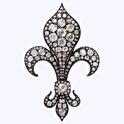 鸢尾花纹饰古董珠宝鸢尾花作为纹章使用时,含有「政治,王权,艺术」等