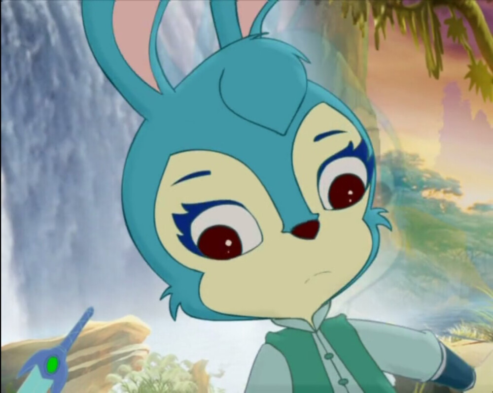 蓝兔子动画片图片