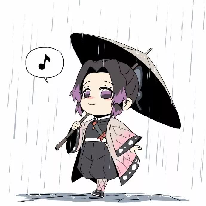 下雨时的九柱