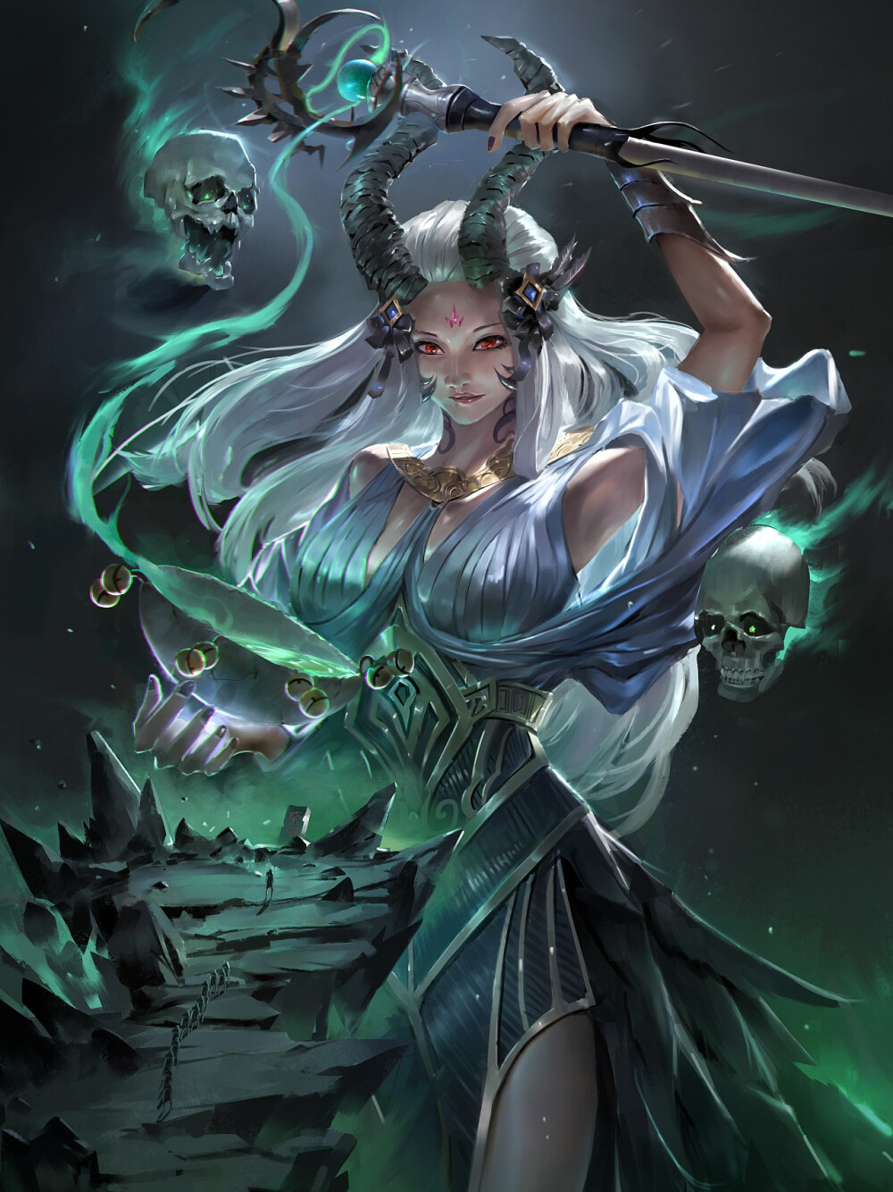 后因看到世人恩怨情仇无数,就来到了阴曹地府的忘川河边.