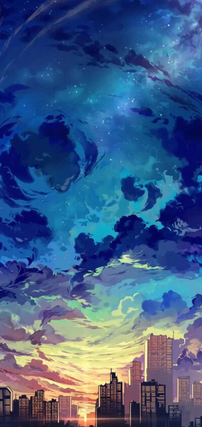 星空动漫少女壁纸