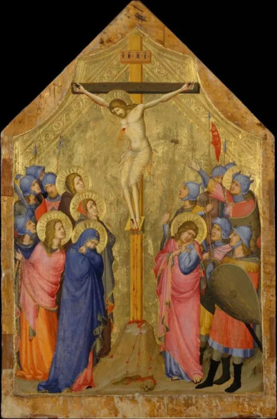 这幅14世纪的《耶稣受难像》就是小约翰和艾比的意大利早期绘画藏品之
