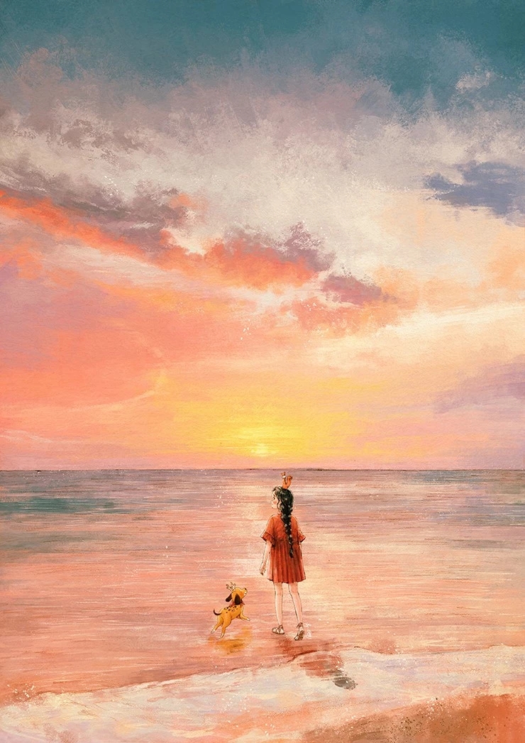 韩国插画师aeppol《森林女孩日记》 - 堆糖,美图壁纸