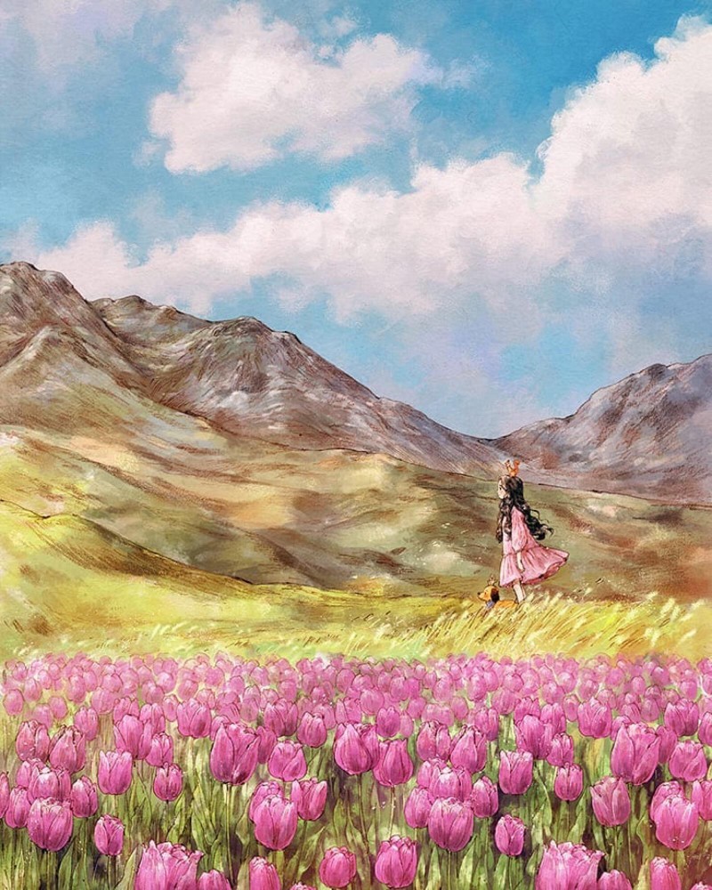 插画师 aeppol 的《森林女孩日记》