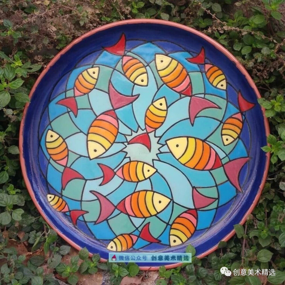 盘子画 