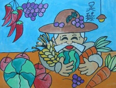 小学秋天儿童画