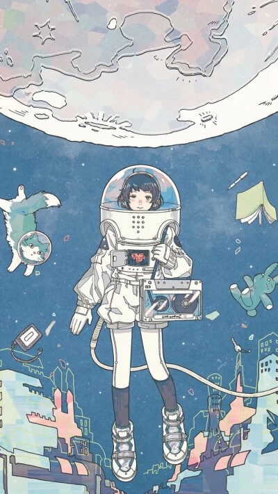 太空舱和宇航员
