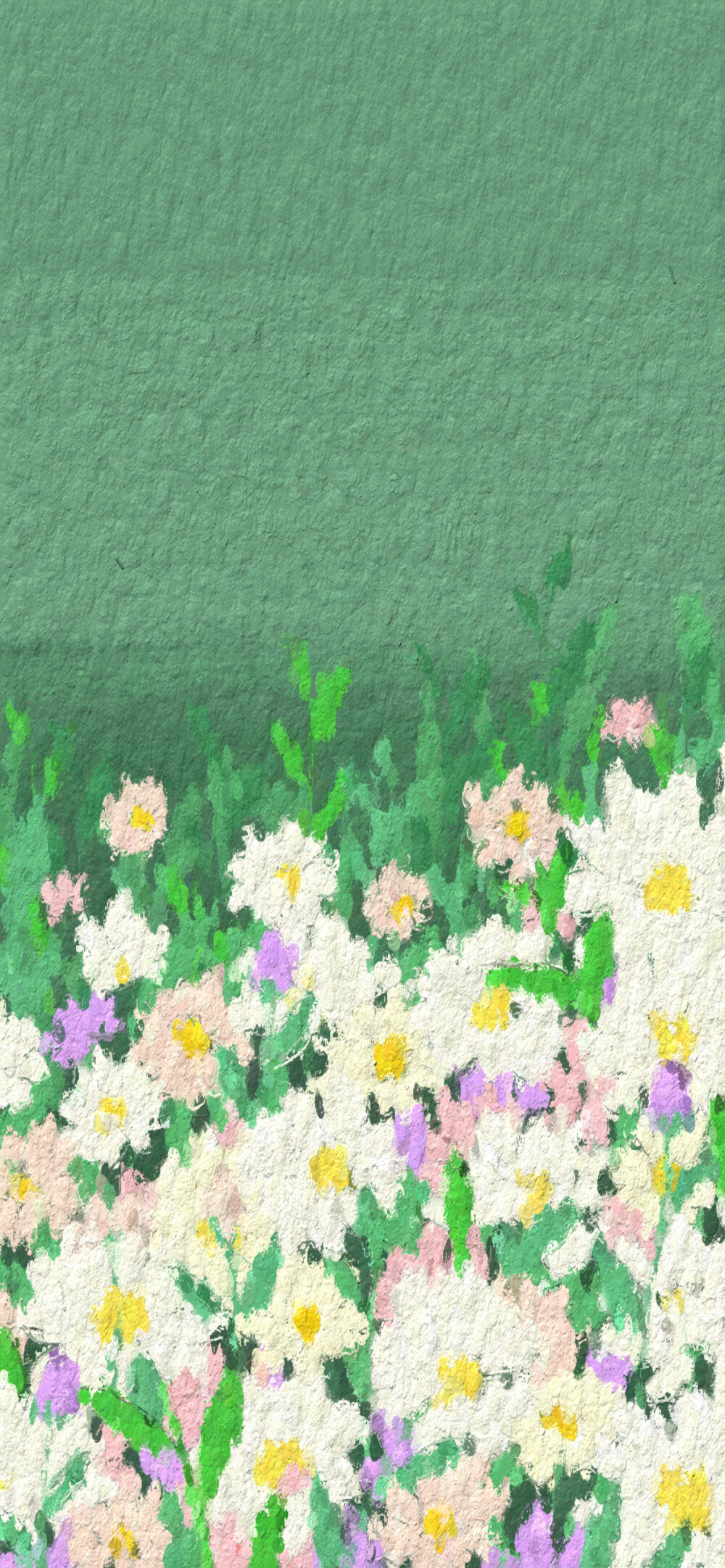 油画 手机壁纸 手绘 花