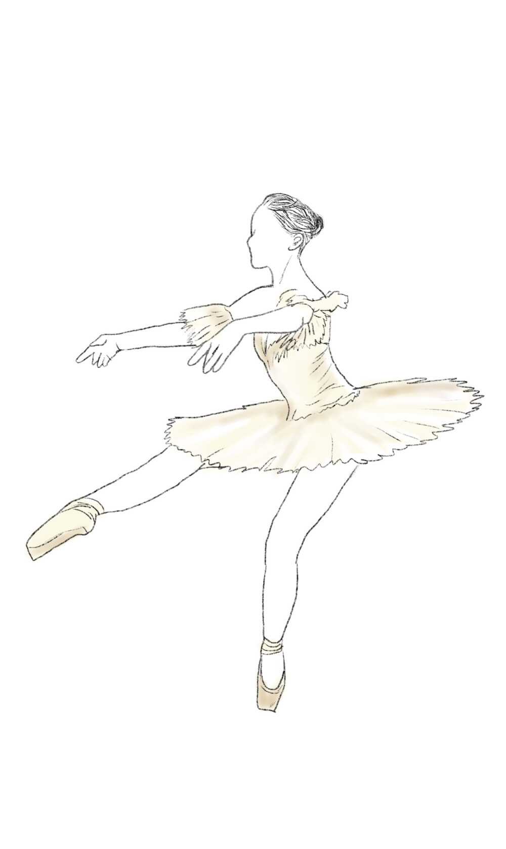 舞者形体插画#体态优美的舞者,让俗着迷