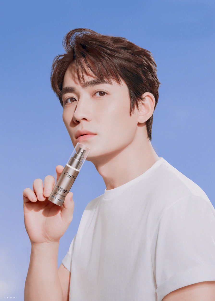 朱一龙,欧莱雅(图源@-雪顶顶-)