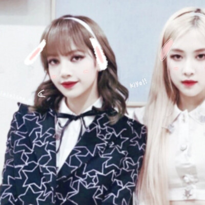 Lisa和Rose的情头稀有,lisarose情头 lisa rose情头 dt季妍.贴纸@扯扯裙边.