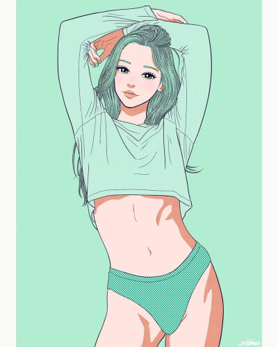 ins北欧风手绘插画