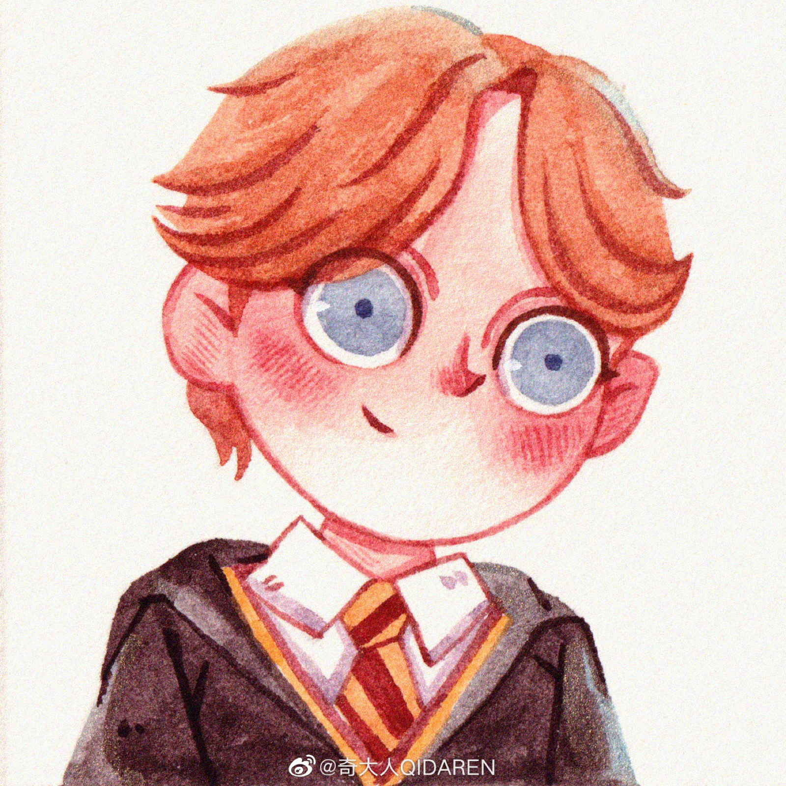 哈利波特头像 手绘森系风格 情侣头像