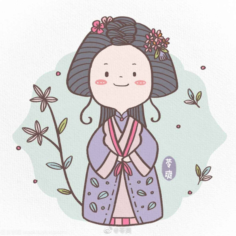 古风小姐姐!画到最后,最喜欢的居然是侠客,哈哈哈!作者:苓爽